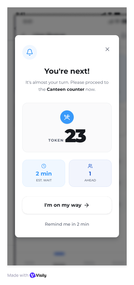 Campus Queue screen 7